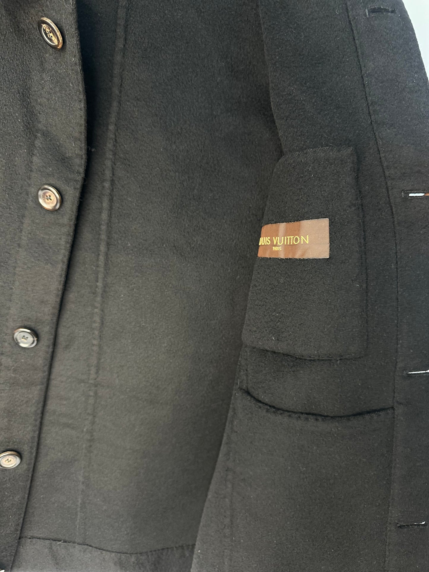 Louis Vuitton Cashmere Black Smart Casual Blouson Jacket