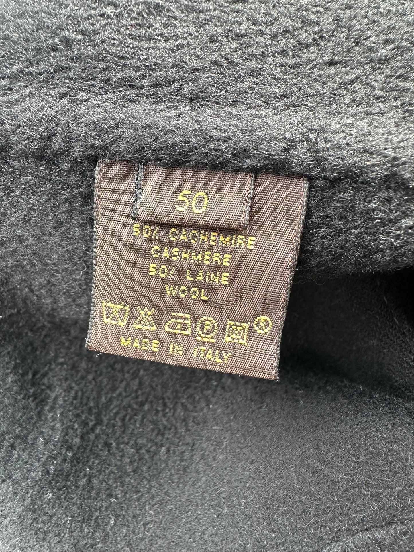 Louis Vuitton Cashmere Black Smart Casual Blouson Jacket