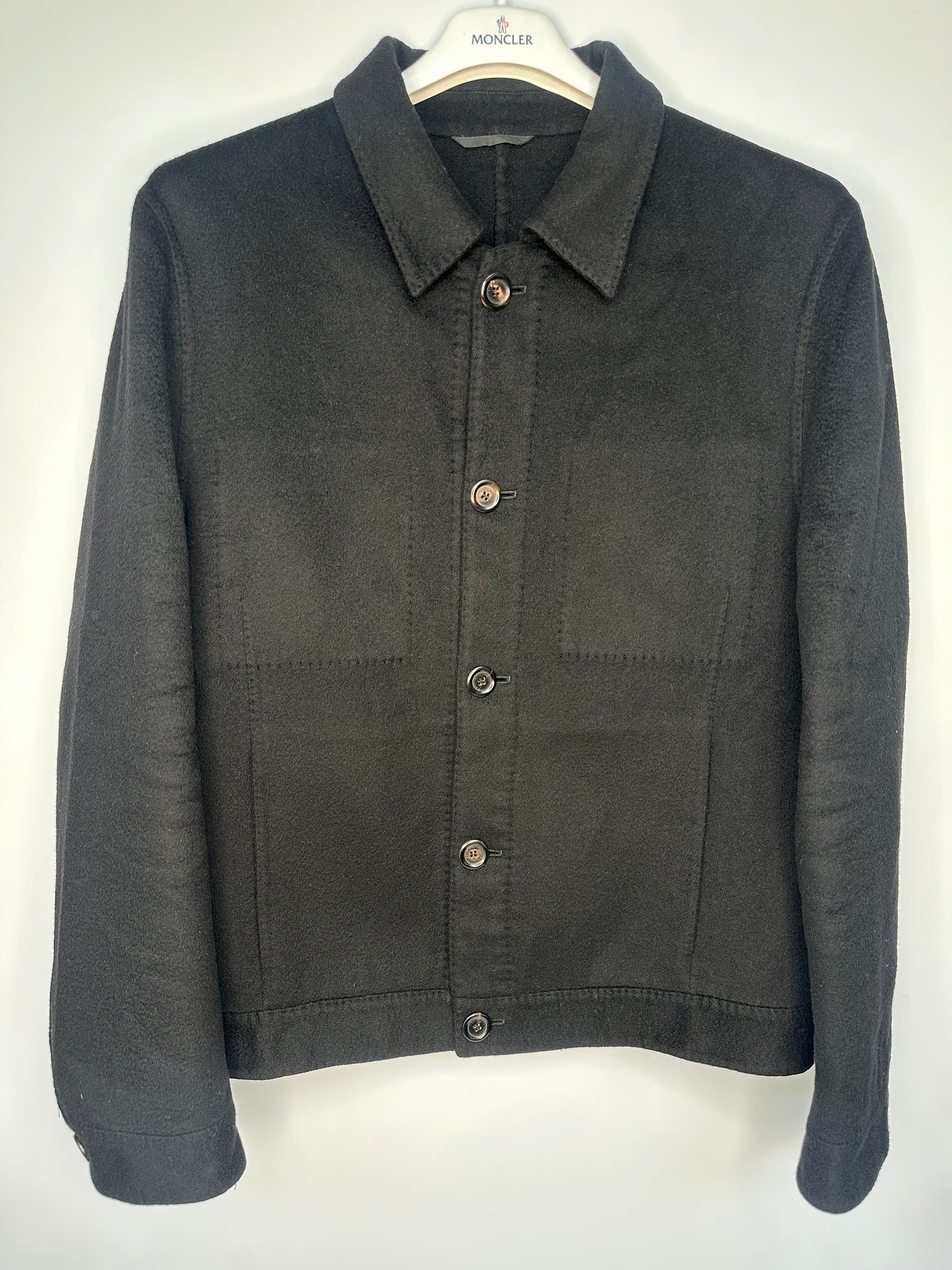 Louis Vuitton Cashmere Black Smart Casual Blouson Jacket