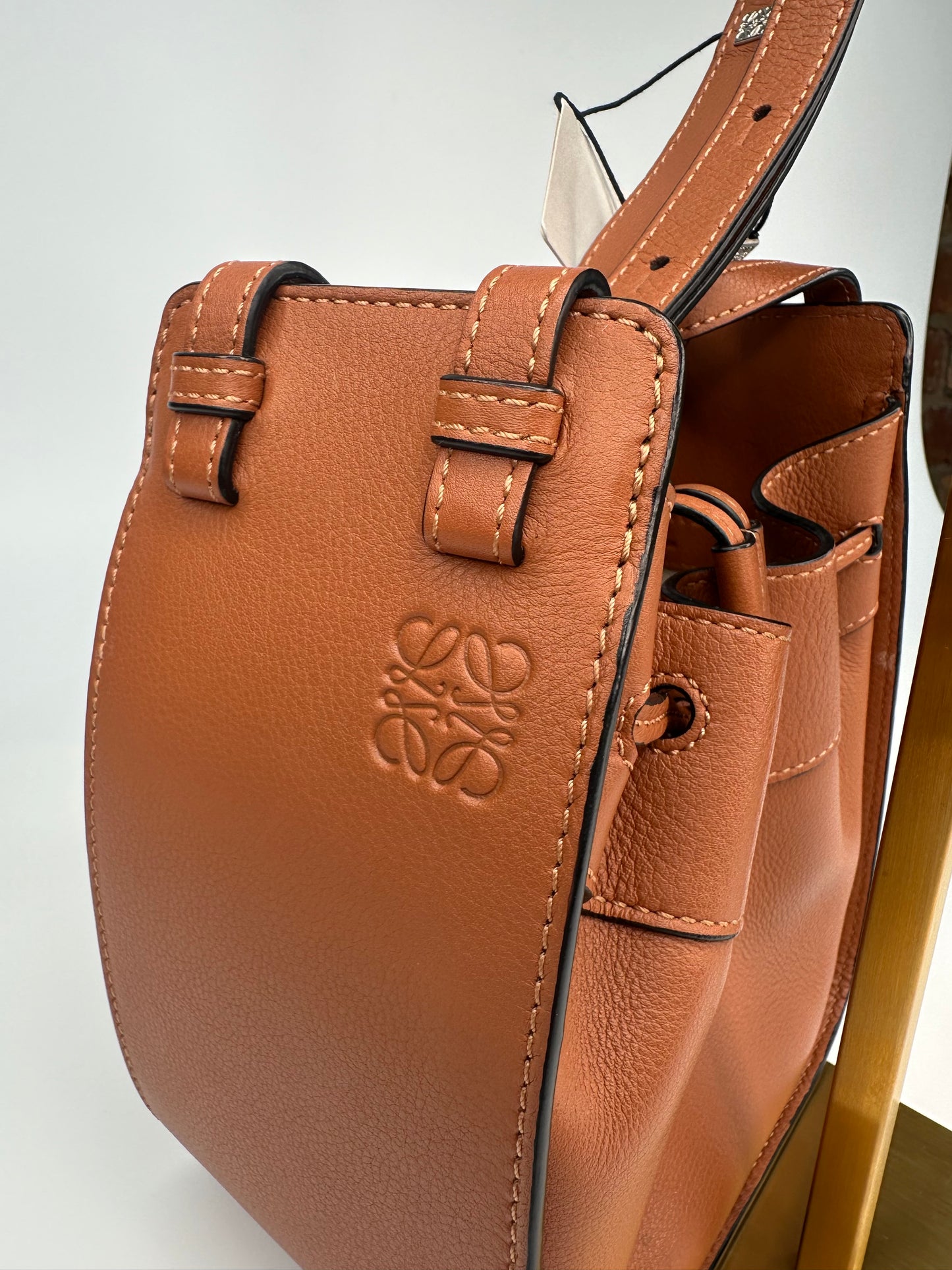 Loewe Hammock Leather Handbag Immaculate Condition Brown RRP £2085