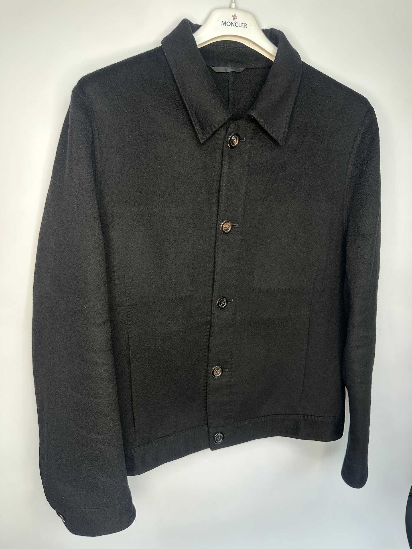 Louis Vuitton Cashmere Black Smart Casual Blouson Jacket