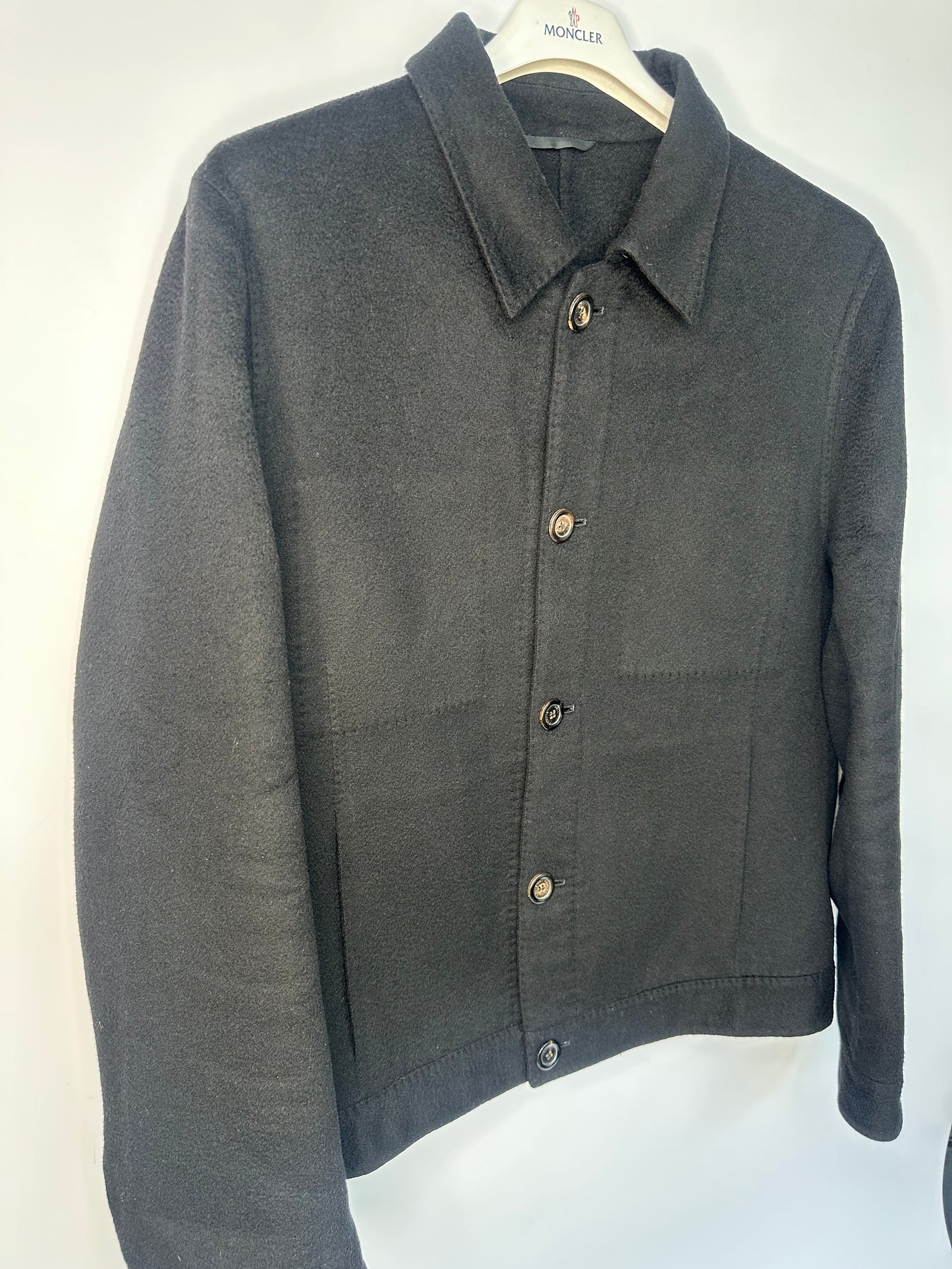 Louis Vuitton Cashmere Black Smart Casual Blouson Jacket