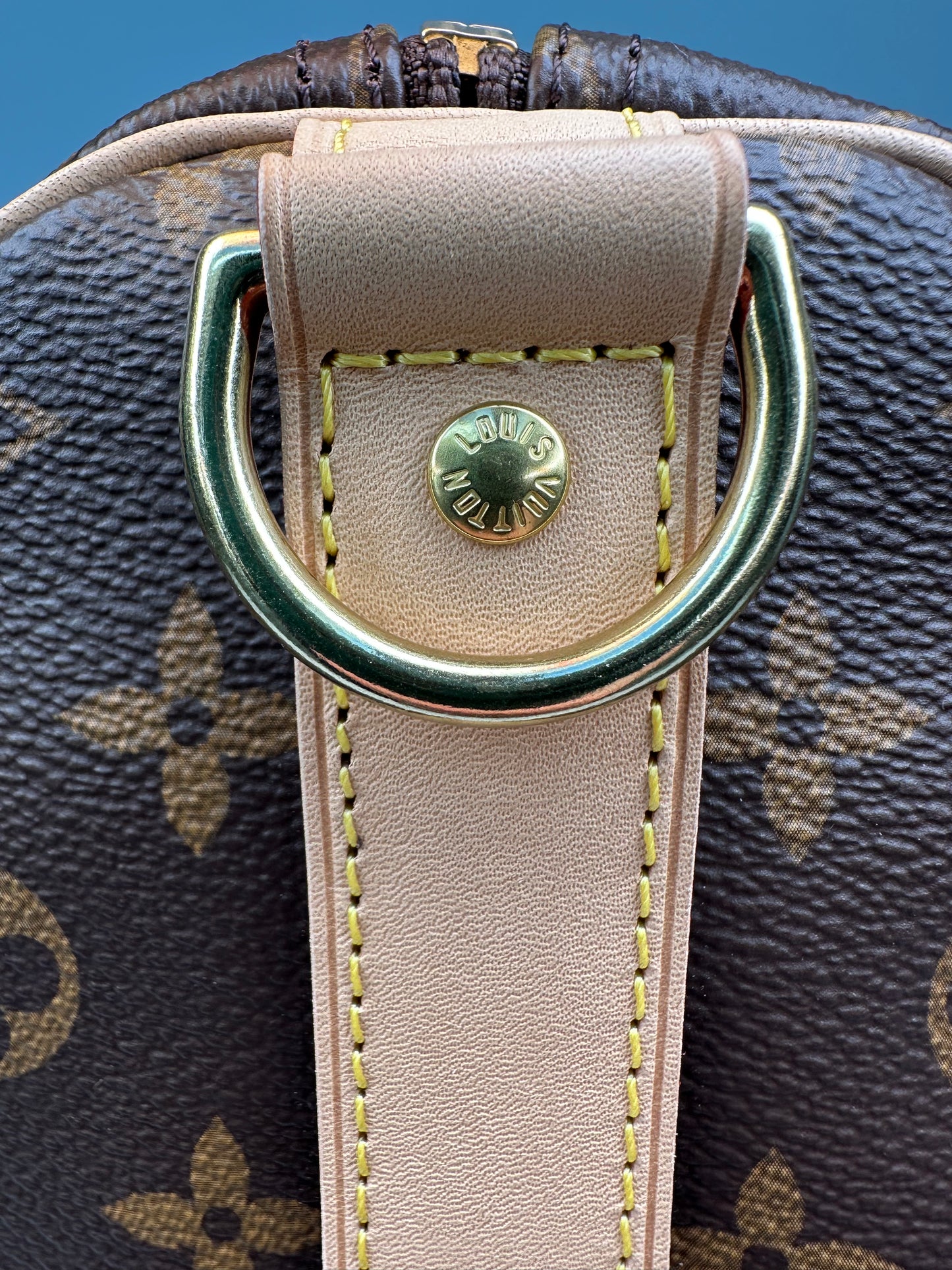 Louis Vuitton Keepall Bandoulière 55 Monogram Macassar Canvas Brown Beige