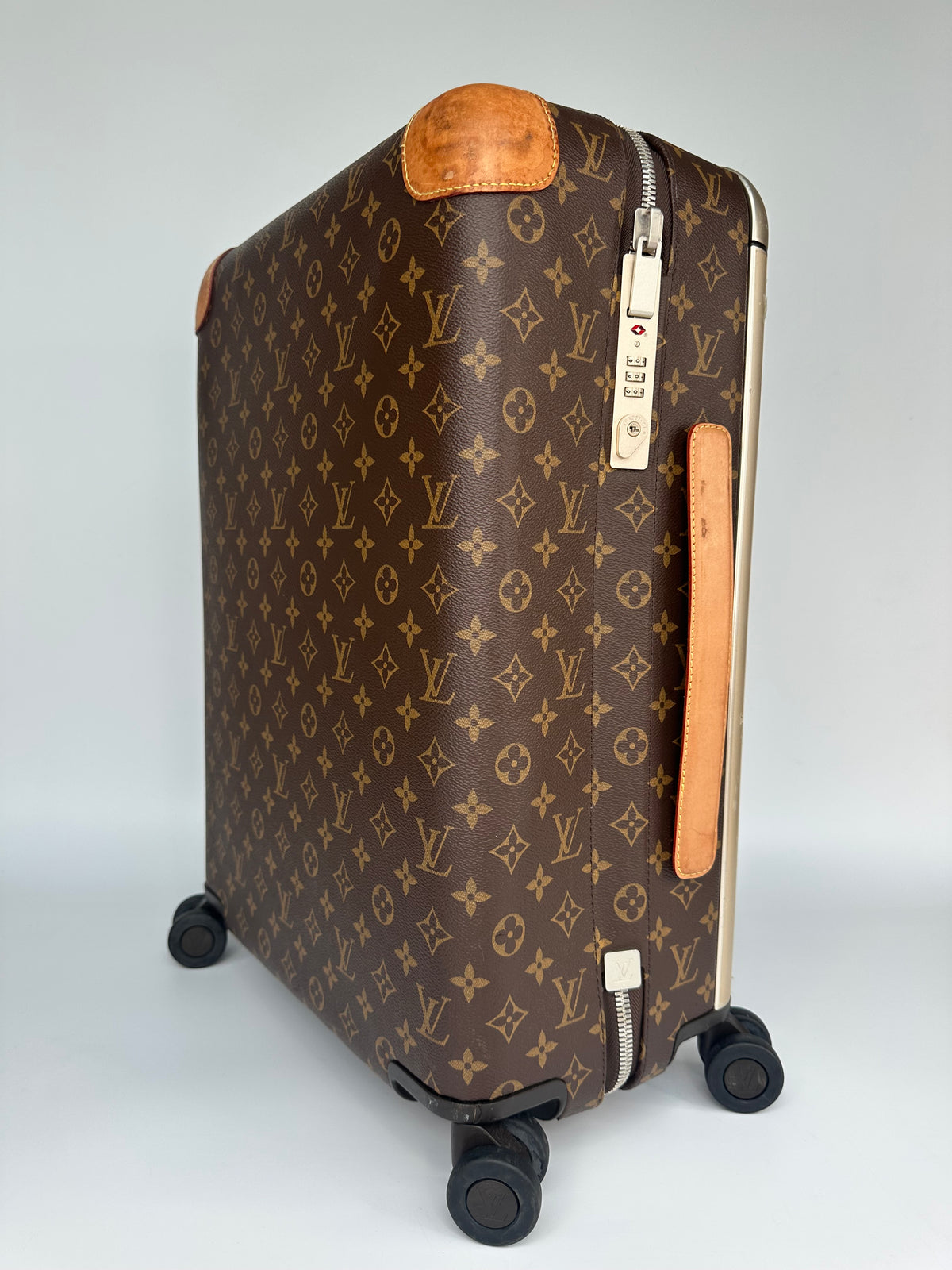 Louis Vuitton Horizon 55 Hand Luggage Carry On Case LV Monogram Brown & Beige (2)