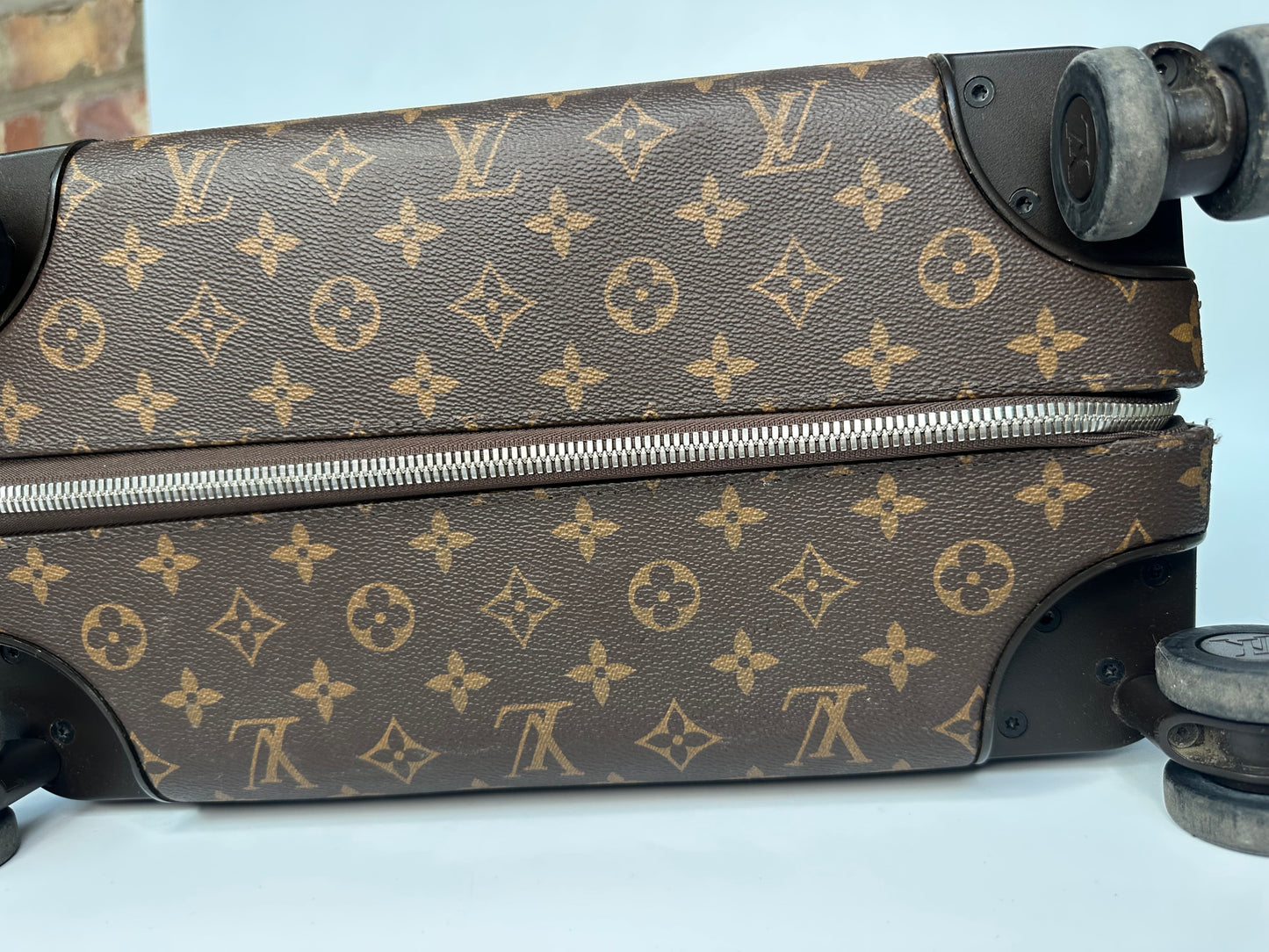 Louis Vuitton Horizon 55 Hand Luggage Carry On Case LV Monogram Brown & Beige