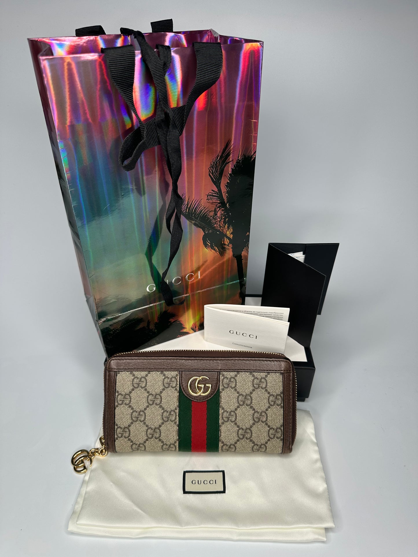 Gucci Ophidia GG Long Wallet 2019 Excellent Condition With Receipt