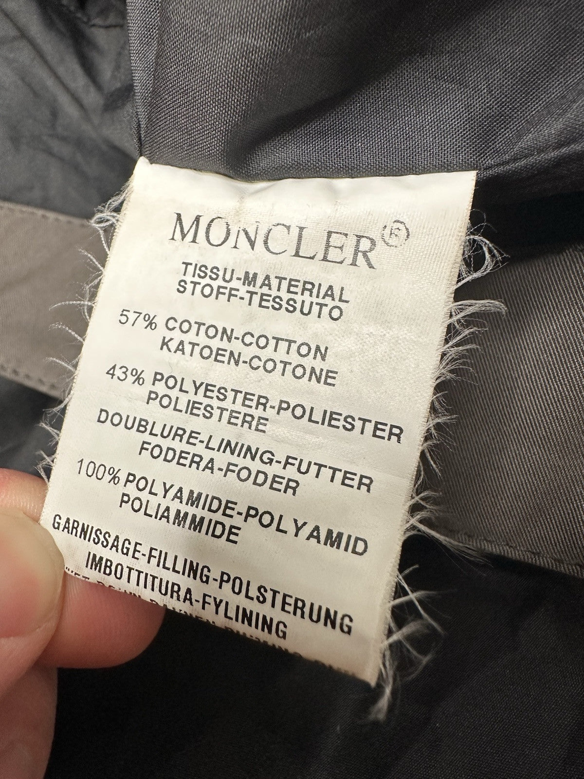 Moncler Goose Down Puffer Jacket 2003 Size 4 M Norme Afnor G32-003 Grenoble Ski